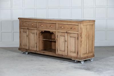 Monumental Estate Made 19thC English Dresser Base