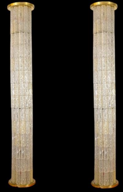 Monumental Floor Lamp Columns by JT Kalmar 1970