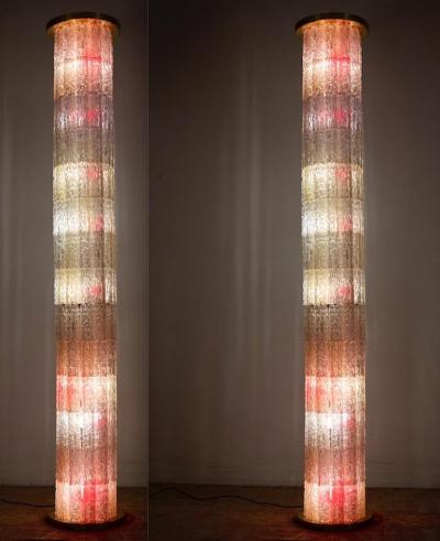 Monumental Floor Lamp Columns by JT Kalmar 1970