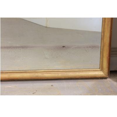 Monumental French 19th Century Louis XVI Gold Gilt Mirror