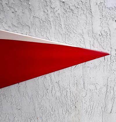 Monumental Graphic Hard Edge Elongated Diamond Painting Vintage Abstract