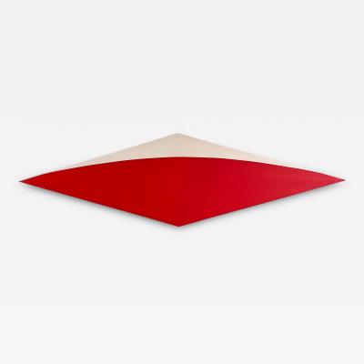 Monumental Graphic Hard Edge Elongated Diamond Painting Vintage Abstract