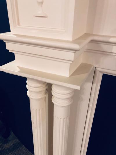 Monumental Hand Carved Neoclassical Fire Place Surrounds