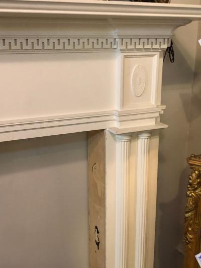 Monumental Hand Carved Neoclassical Fire Place Surrounds