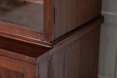 Monumental Irish Georgian Mahogany Glazed Bookcase