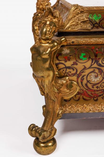 Monumental Louis XIV Style Gilt Bronze Mounted Boulle Marquetry Casket Box