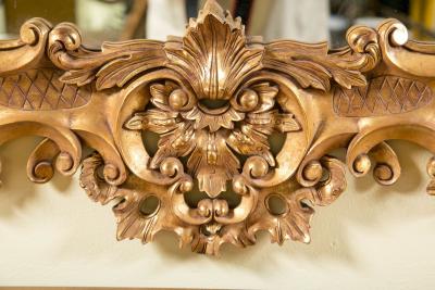 Monumental Louis XV Style Giltwood Mirror Exquisite Details