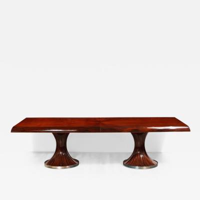 Monumental Mahogany Dining Table