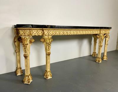 Monumental Marble Top Louis XV Style Console Sideboard Maison Jansen 19 Cent