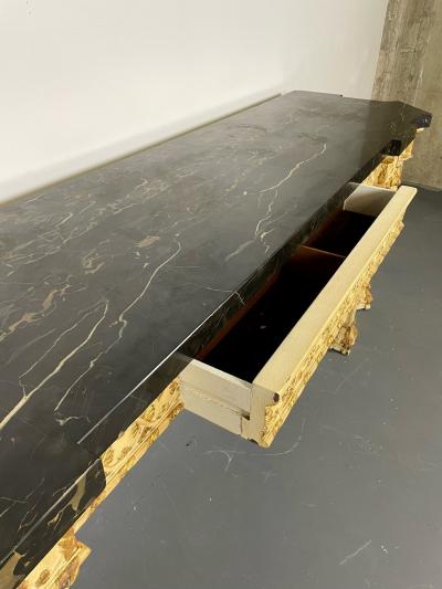 Monumental Marble Top Louis XV Style Console Sideboard Maison Jansen 19 Cent