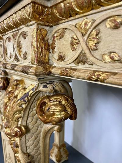 Monumental Marble Top Louis XV Style Console Sideboard Maison Jansen 19 Cent