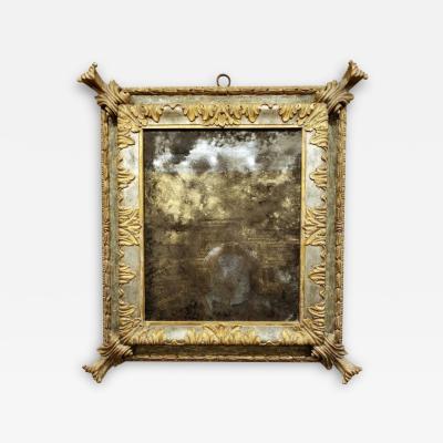 Monumental Mirror In Silver and Gold Gilding