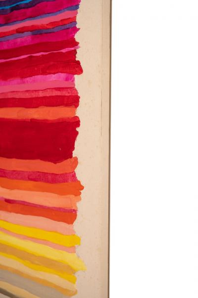 Monumental Modern Color Field Painting on Canvas after Morris Louis 1960s