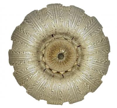 Monumental Murano Graniglia Leaf Flush Mount