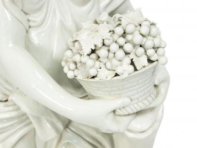 Monumental Neo Classic White Ceramic Four Seasons Statues