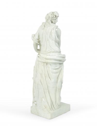 Monumental Neo Classic White Ceramic Four Seasons Statues