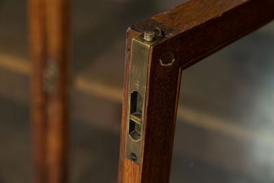 Monumental Oak Glazed Haberdashery Bookcase Cabinet