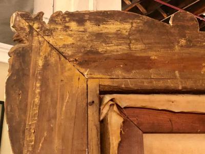 Monumental Oil on Canvas the Old Masters Style of a Maiden to Be Deflowered