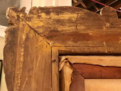 Monumental Oil on Canvas the Old Masters Style of a Maiden to Be Deflowered