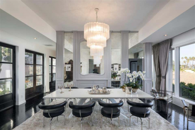 Monumental Pair of Italian Tronchi Chandeliers Murano 1980s