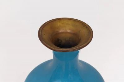 Monumental Pair of Japanese Cloisonn Enamel Vases with Warriors Ota Tamashiro