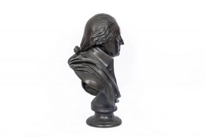 Monumental Patinated Bronze Bust of George Washington after William Rush 1817 