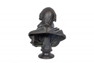 Monumental Patinated Bronze Bust of George Washington after William Rush 1817 