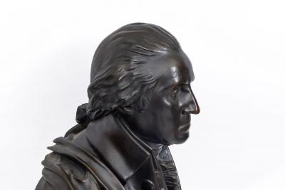 Monumental Patinated Bronze Bust of George Washington after William Rush 1817 
