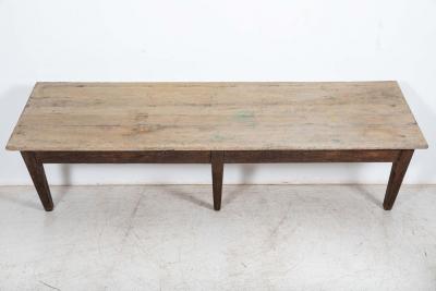 Monumental Scottish Oak Top Refectory Art Table
