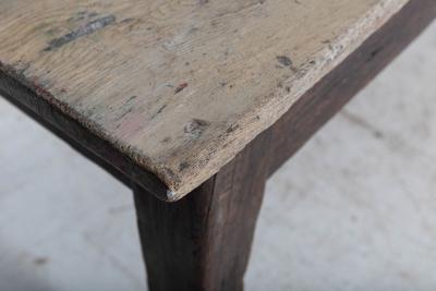 Monumental Scottish Oak Top Refectory Art Table