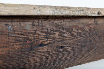 Monumental Scottish Oak Top Refectory Art Table