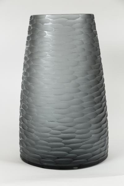 Monumental Sized Glass Blown Umbrella Stand Or Vase Contemporary
