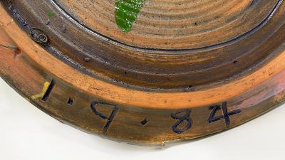 Monumental Stan Welsh 1984 Studio Pottery Wall Sculpture