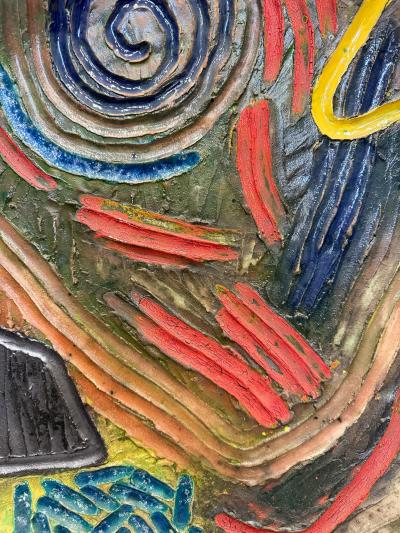 Monumental Stan Welsh 1984 Studio Pottery Wall Sculpture