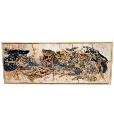 Monumental Stoneware Relief 1960s