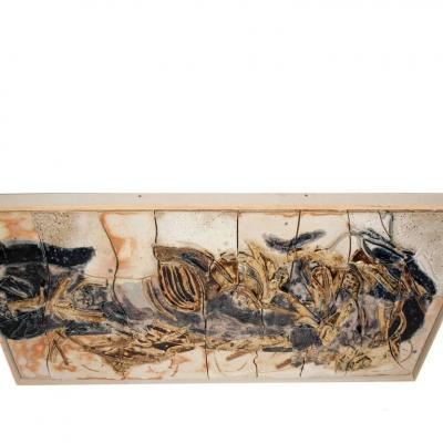 Monumental Stoneware Relief 1960s