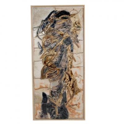 Monumental Stoneware Relief 1960s