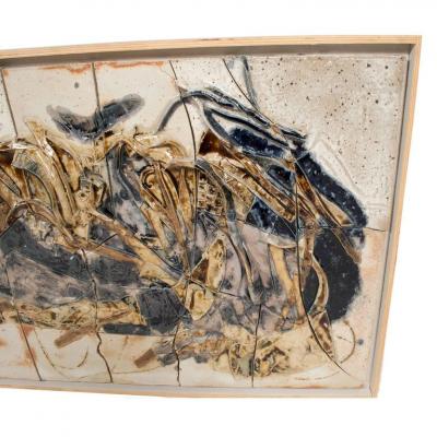 Monumental Stoneware Relief 1960s