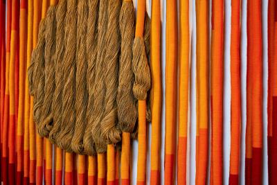 Monumental Sunburst by Fiber Artist Jane Knight 1970s