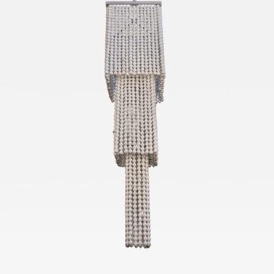 Monumental Three Tier Porcelain Golf Ball Chandelier