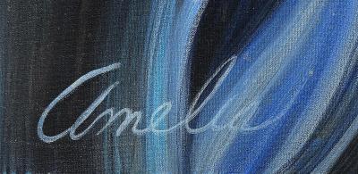 Monumental WPA Style Painting by Chicago Artist Amelia Helper