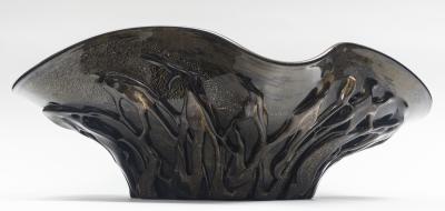 Monutmental Sized Murano Blown Bronze Organic Centerpiece