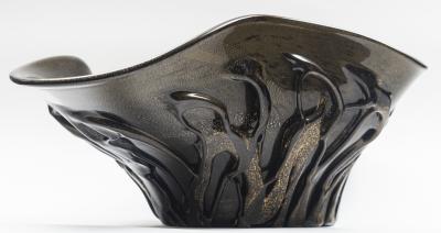 Monutmental Sized Murano Blown Bronze Organic Centerpiece