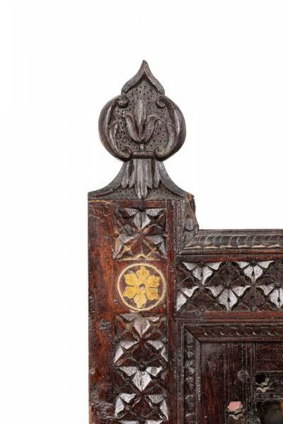 Moorish Carved Teak Wall Panel