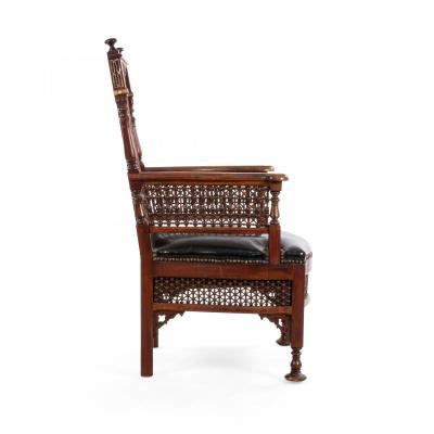 Moorish Inlaid Arm Chair