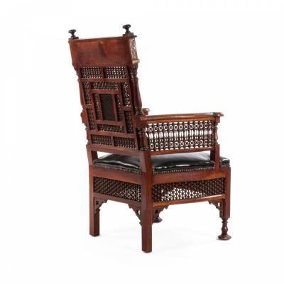 Moorish Inlaid Arm Chair