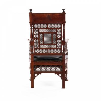 Moorish Inlaid Arm Chair