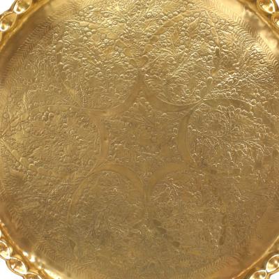 Moorish Round Brass Tray