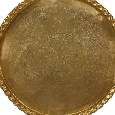 Moorish Round Brass Tray