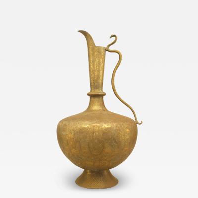 Moorish Style Brass Ewer